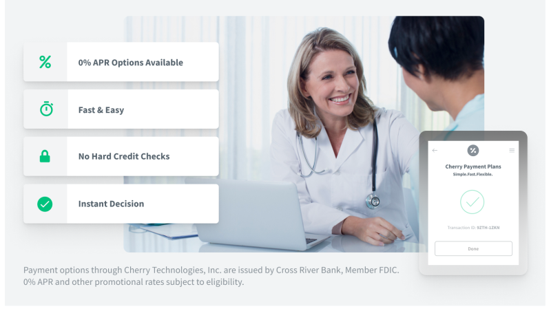 Patient communication platform interface powered by Cherry for secure dental patient engagement and care coordination